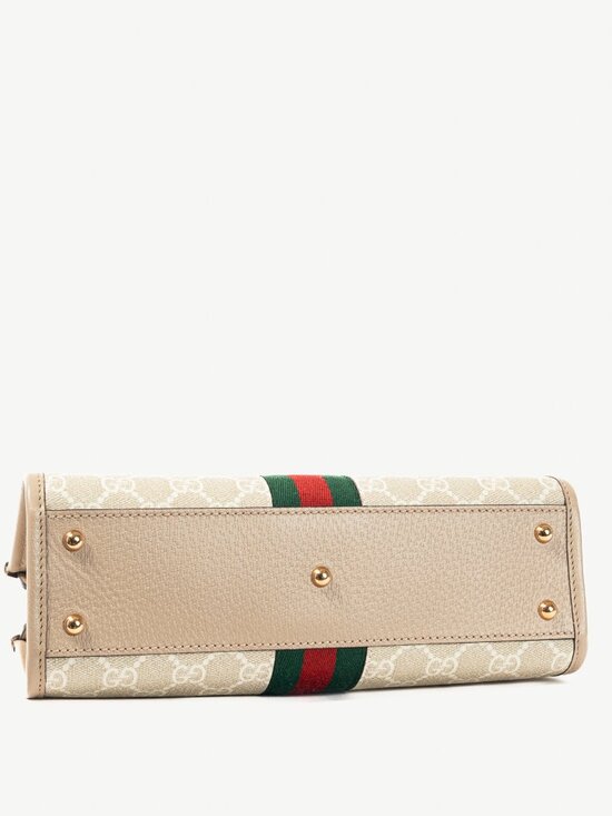 Gucci Small Ophidia Neutrals GG Supreme Canvas Tote Bag - Picture 5 of 15